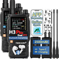 TD-H3 Plus Ham Radio Handheld Multi-Band Walkie Talkies Long Range, Online Upgrade, APP Wireless Programming