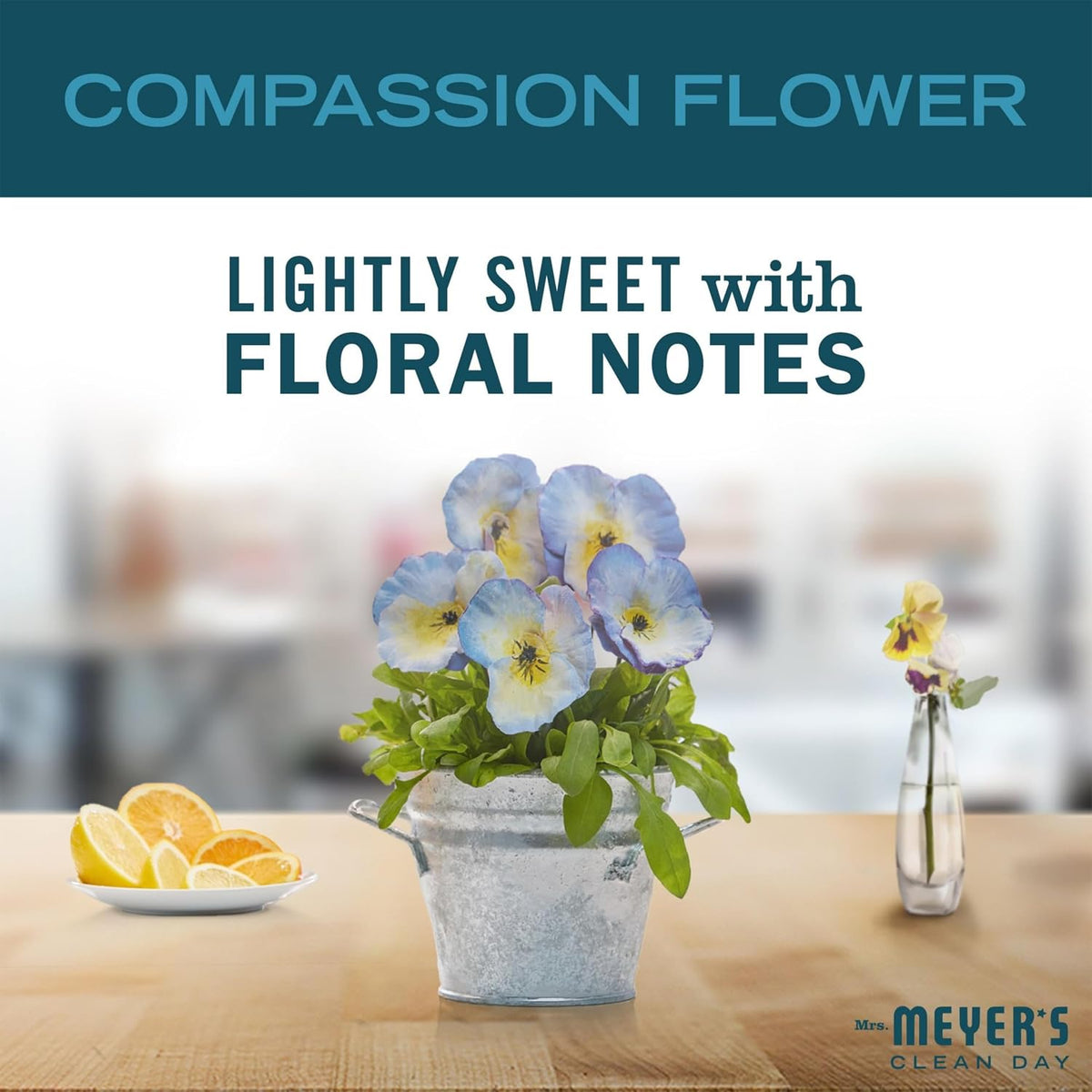 CLEAN DAY Liquid Fabric Softener, Compassion Flower, 32 fl oz