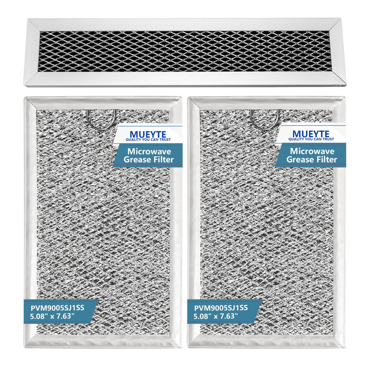 PVM9005SJ1SS Microwave Charcoal & Grease Filter Replacement for GE 3 Pack
