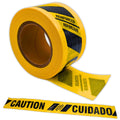 Reinforced Barricade Tape - Yellow Caution Tape Roll - 3" x300'x5mil - Barricade Tapes for Construction, Utility