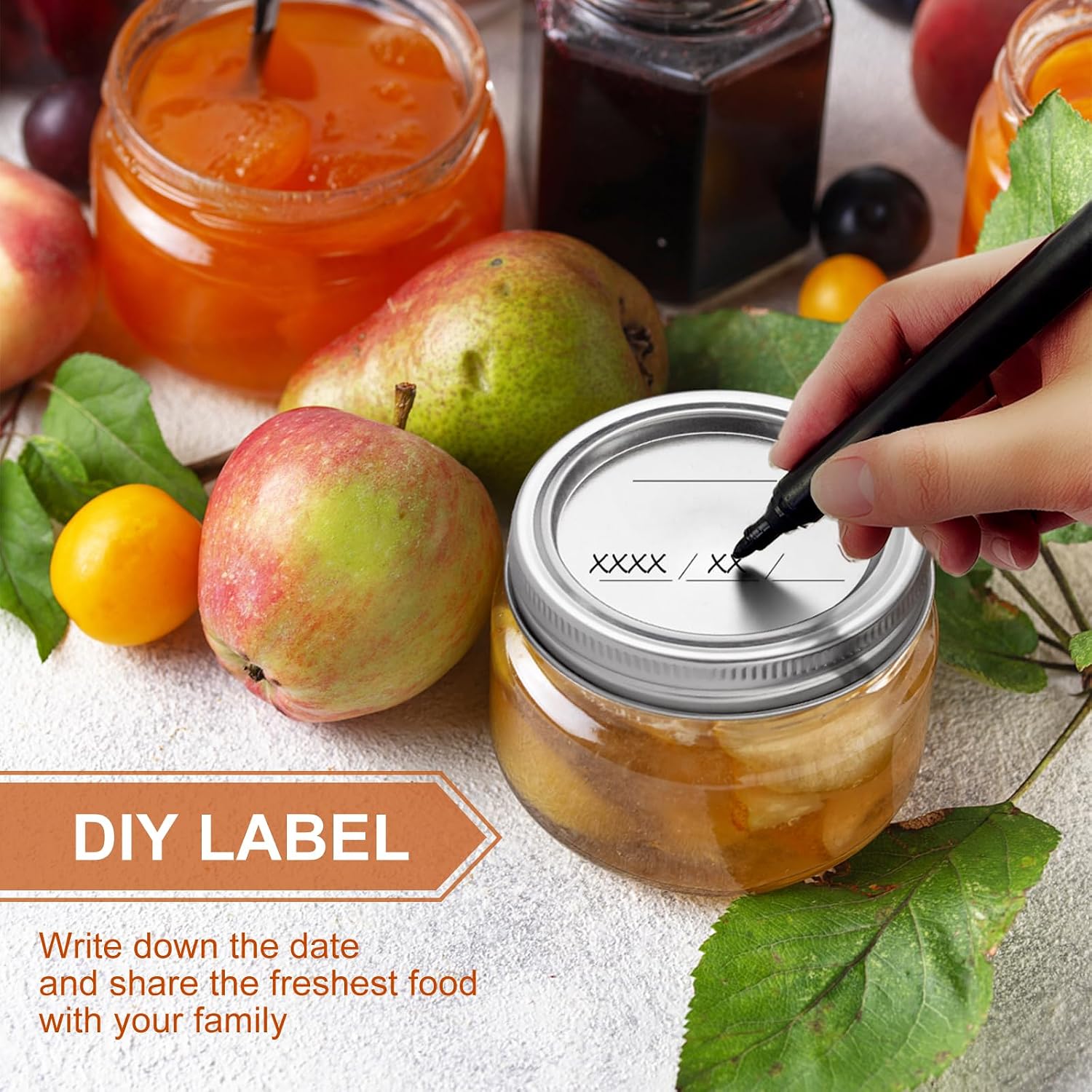 Canning Jar Lids With Rings For Mason Regular Mouth 24Pcs Regular Mouth Kerr Ball Jars Lids With Rings Good Sealing