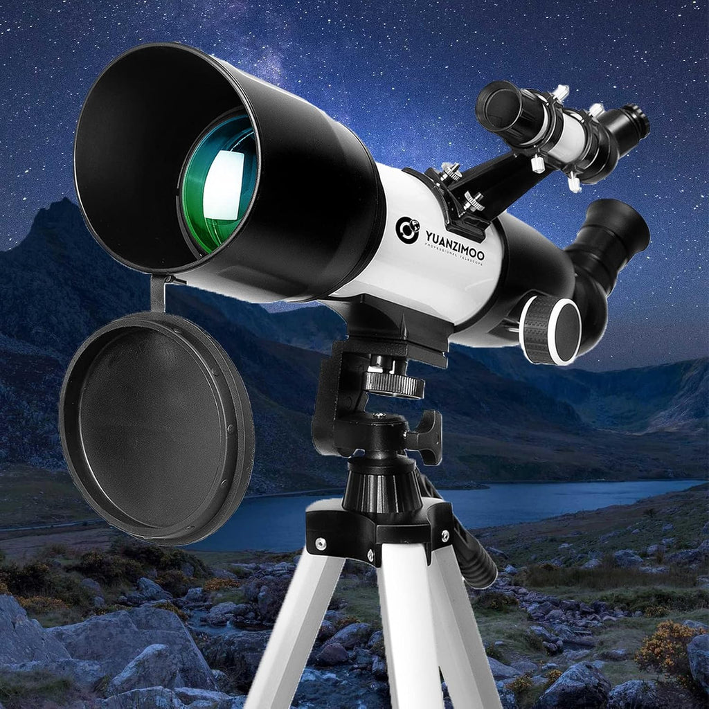 Telescope 70 mm Aperture 400 mm Refractor Astronomical Portable Telescope for Adults Beginners with Tripod Phone