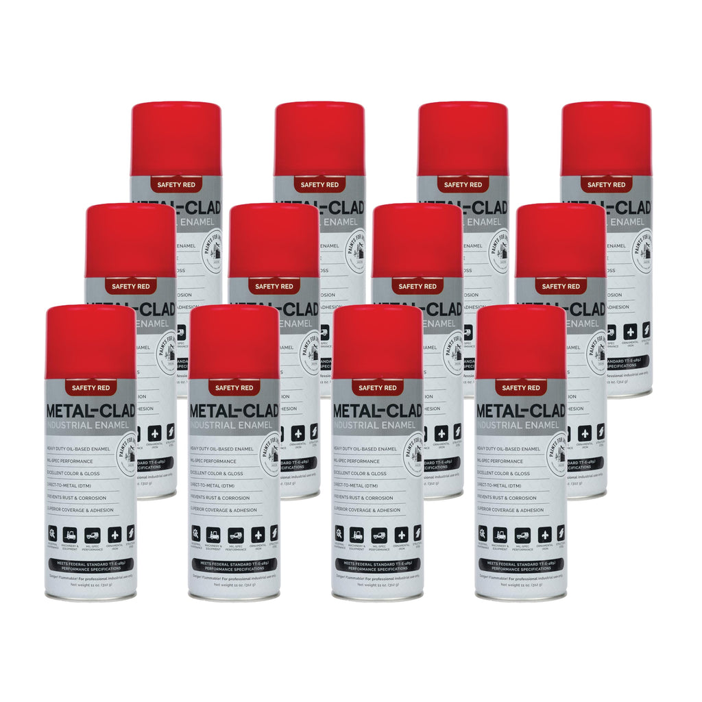 Case of 12 Aerosol Spray Paint (Gloss Safety Red) 5-S-2614CS
