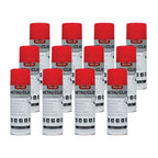 Case of 12 Aerosol Spray Paint (Gloss Safety Red) 5-S-2614CS