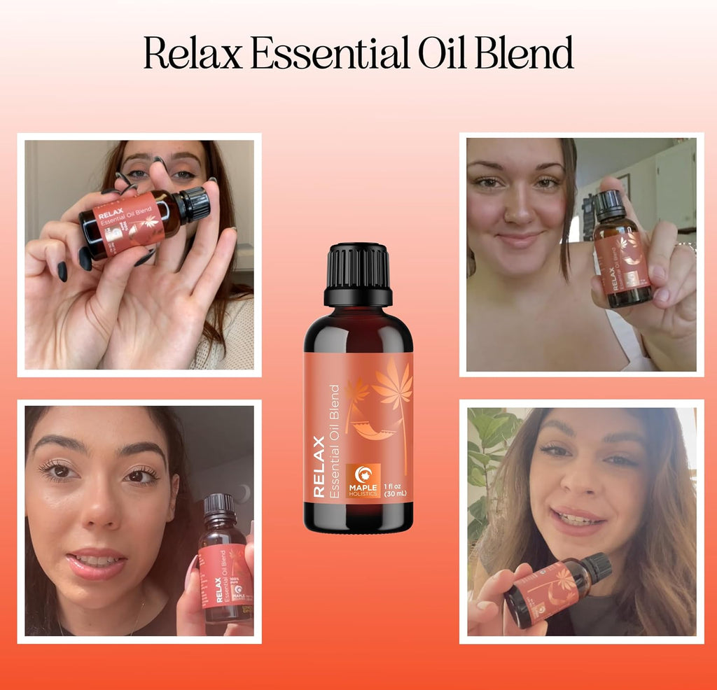Relaxing Essential Oil Blend for Diffuser - Aromatherapy Blend of Essential Oils for Diffusers for Home and Travel