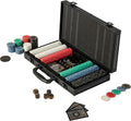 Poker Chips,Gold Dark Poker Set with Black Aluminum Case,Modern Design 11.5 Gram Poker Chip Set for Texas Hold'em