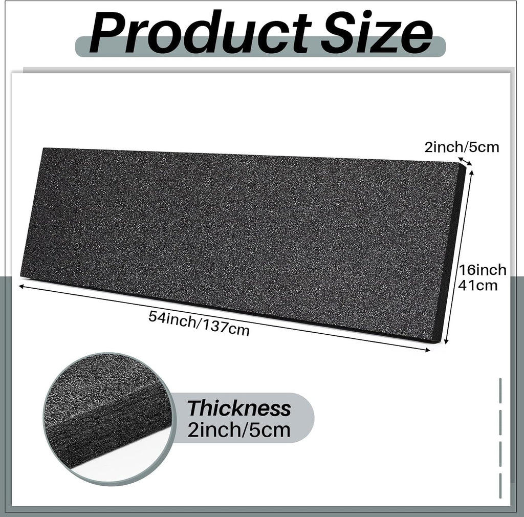 54 X 16 X 2 Inch Polyethylene Foam Sheet for Gun Case