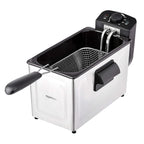 3.2-Qt (3.0L) Electric Deep Fryer with Adjustable Temperature Control, Easy Draining Basket, Viewing Window