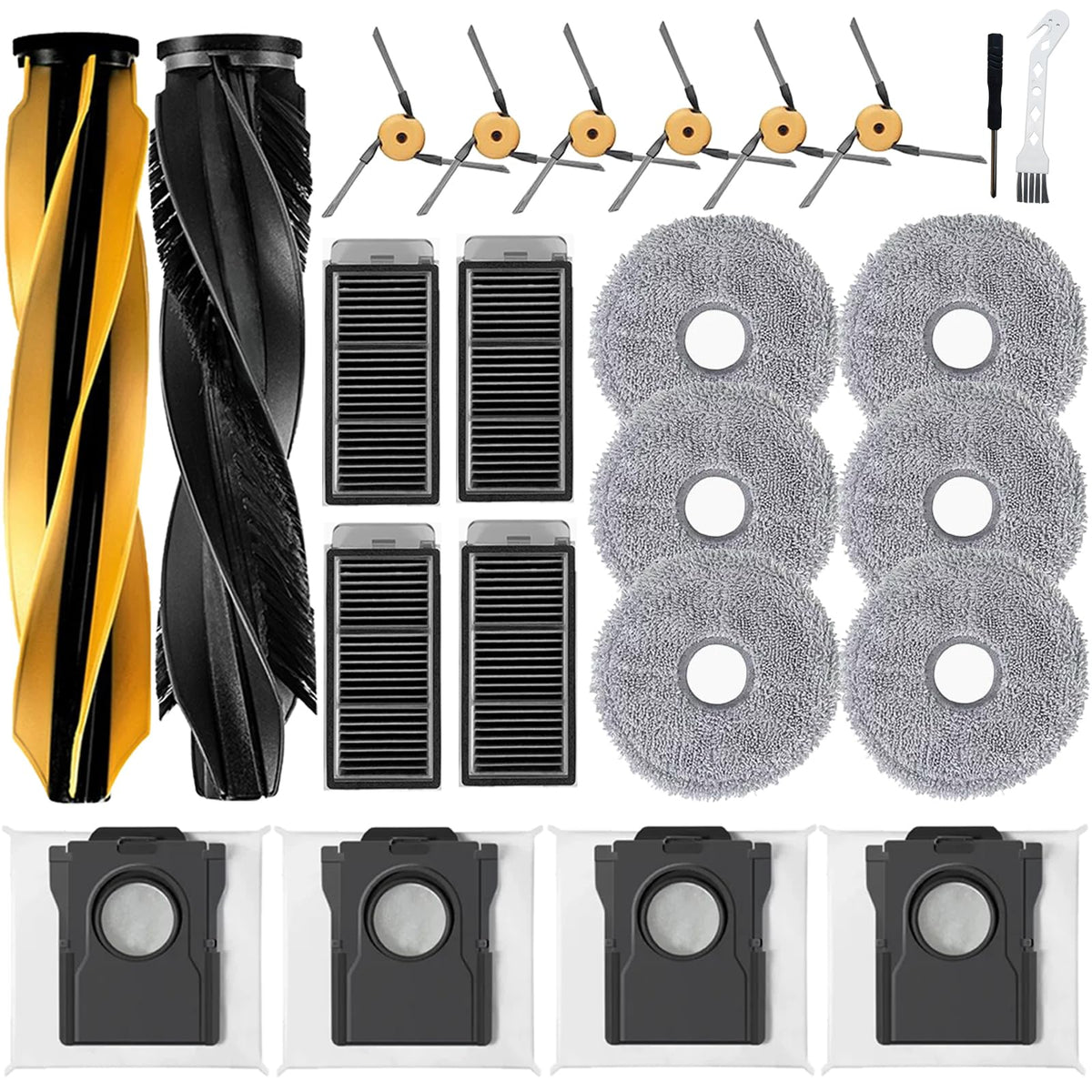 24Pcs Replacement Accessories Kit for Dreame L60 Pro Ultra Vacuum Cleaner