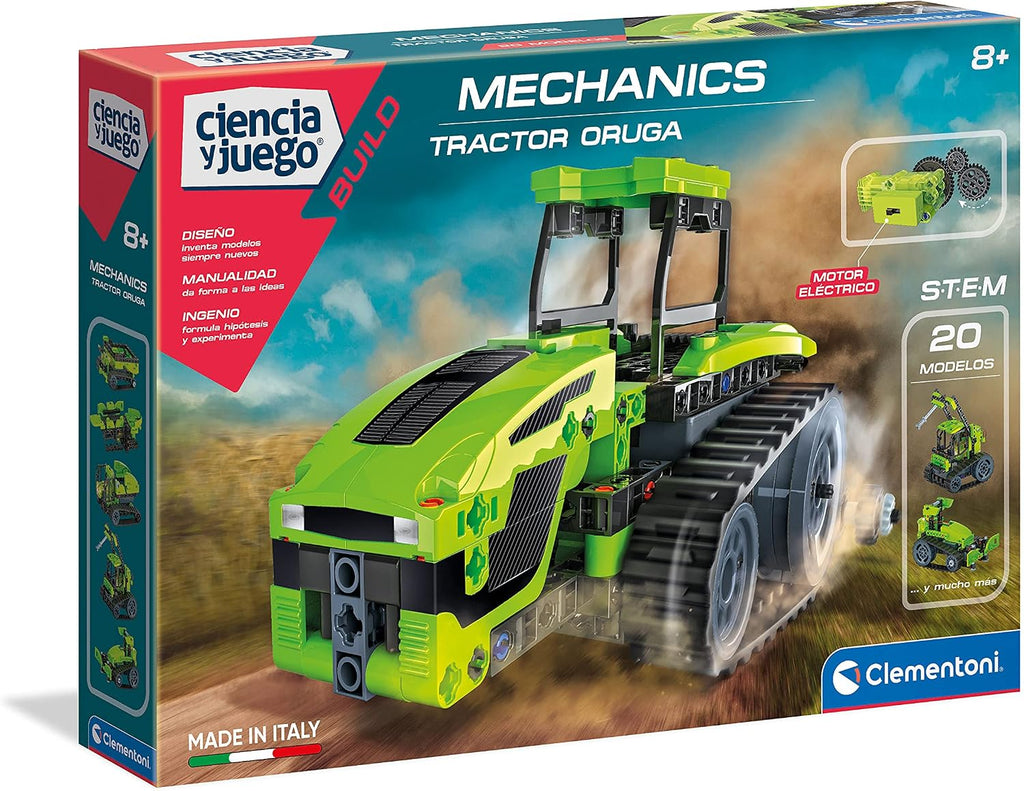 Caterpillar Tractor, STEM Construction Game, 8 Years, Toy in Spanish (55427)