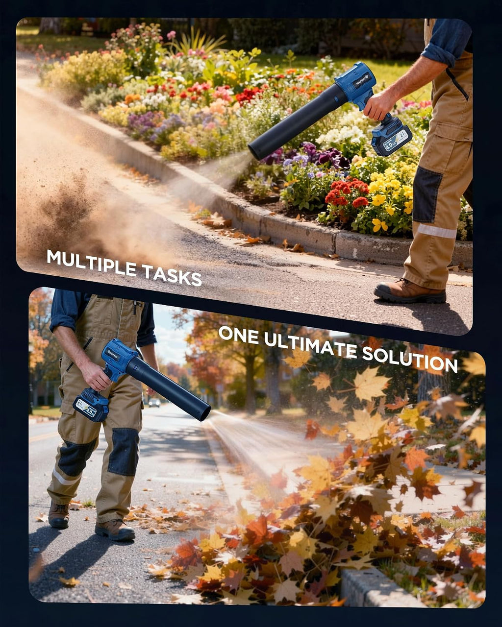 Cordless Leaf Blower with Battery and Charger - Blowers for Lawn Care, As Seen On TV, 1000000 RPM Turbo Jet Electric