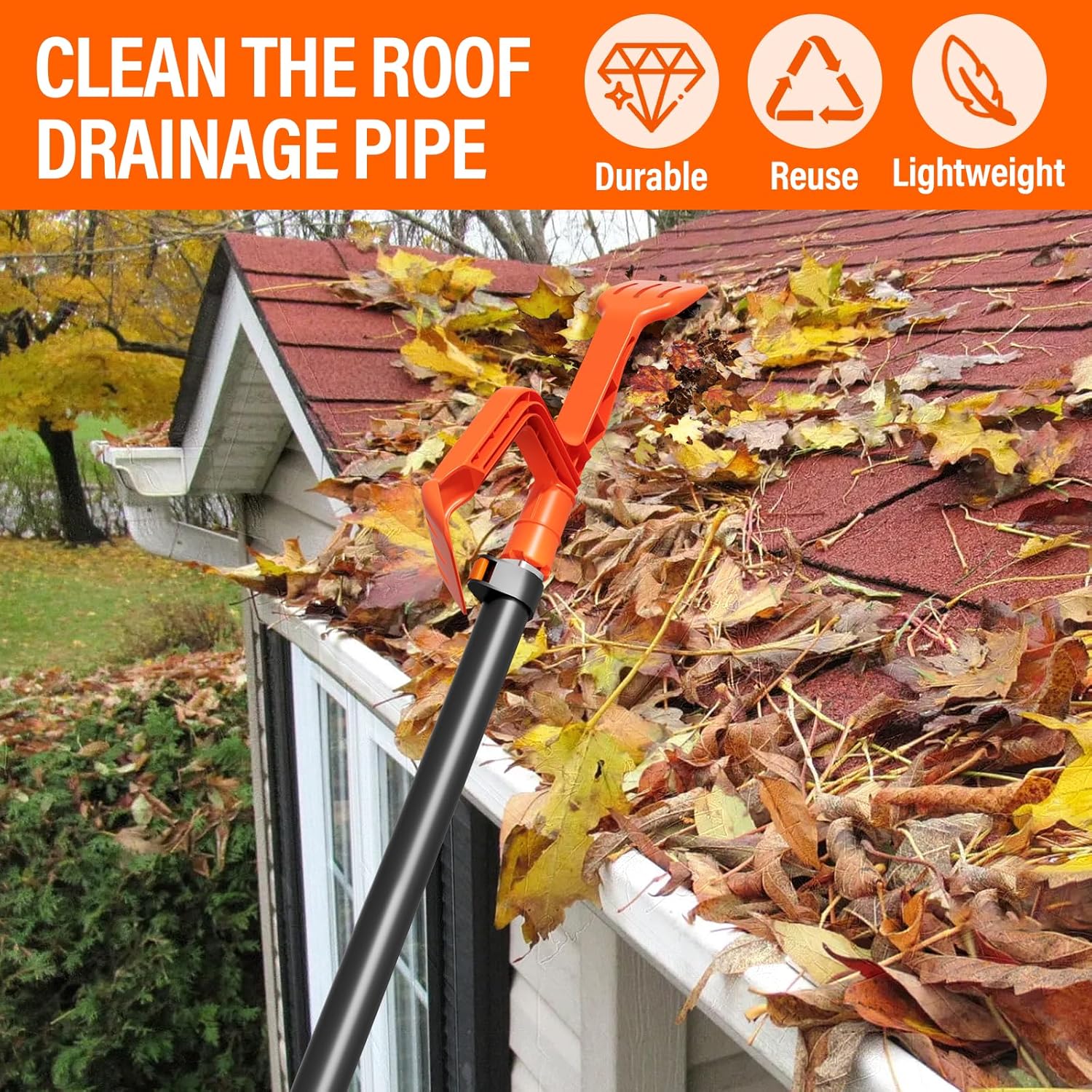 Gutter Cleaning Tools by KINGLEV (Without Pole)