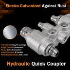7246783 Hydraulic Coupler 4BD4FH Manifold Block 48mm Compatible with Bobcat