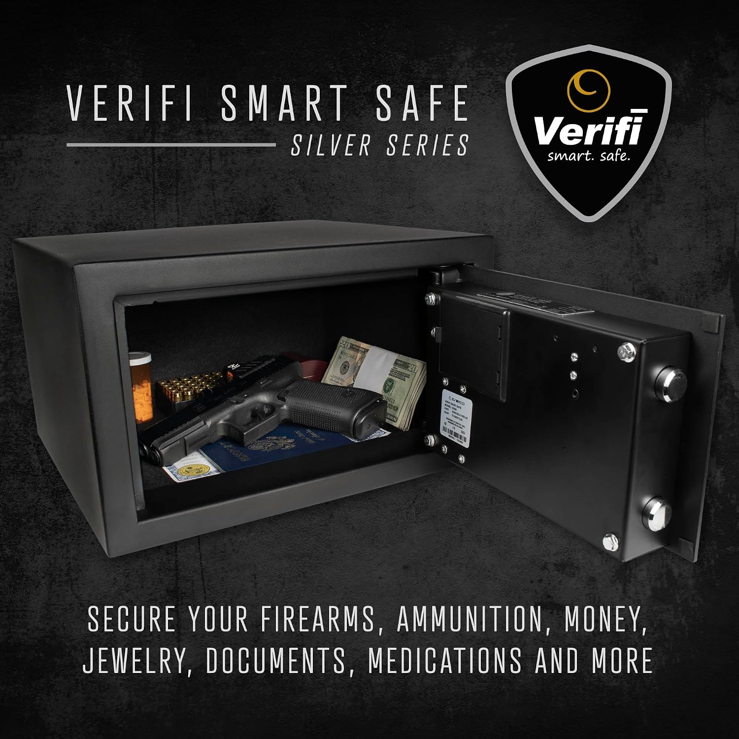 Verifi Smart Safe S4800 Biometric Safe with FBI Certified Fingerprint Sensor