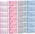 100 Pack Pocket Tissues Travel Slim Packs, Colorful Flowers
