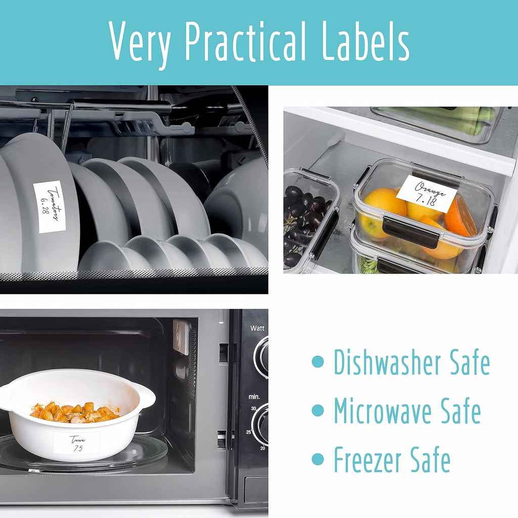70 Large Size Blank Labels, Water/Oil/Tear Resistant, Inkjet & Laser Printer Available Removable No Residue for Home