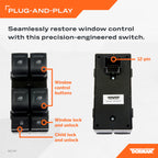 Dorman 920-047 Front Driver Side Power Window Switch Compatible with Select Chevrolet/GMC Models