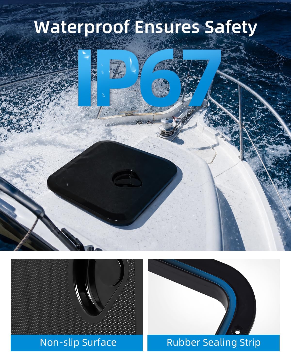 OCEANBROAD Marine Boat Hatch Deck Cover Lid, Marine Boat Hatch