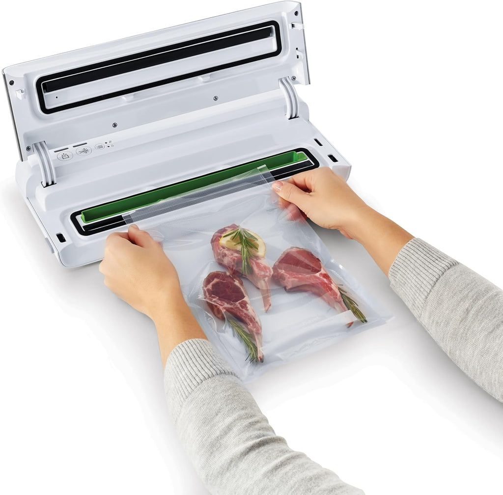 Custom Fit Vacuum Sealer Rolls, Airtight Food Storage and Sous Vide Rolls, BPA-Free, 11 x 16' (Pack of 3)