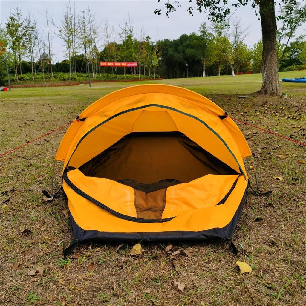Single-Person Tent Windproof Backpacking Tent Four Season for Backpackers, Mountaineering