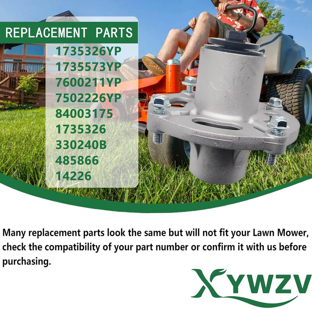 Spindle Assembly Compatible with Snapper Mower 1735326YP 1735326 485866 1735573YP 14226 1735323YP 330240B