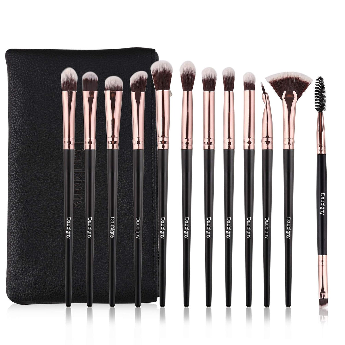 Eye Makeup Brushes, 12 PCS Professional Eye shadow, Concealer, Eyebrow, Foundation, Powder Liquid Cream Blending