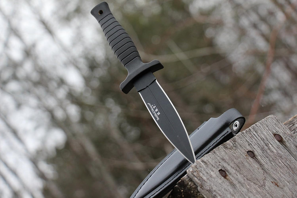 9" H.R.T Double Edged Boot Knife with High Carbon Stainless Steel Blade
