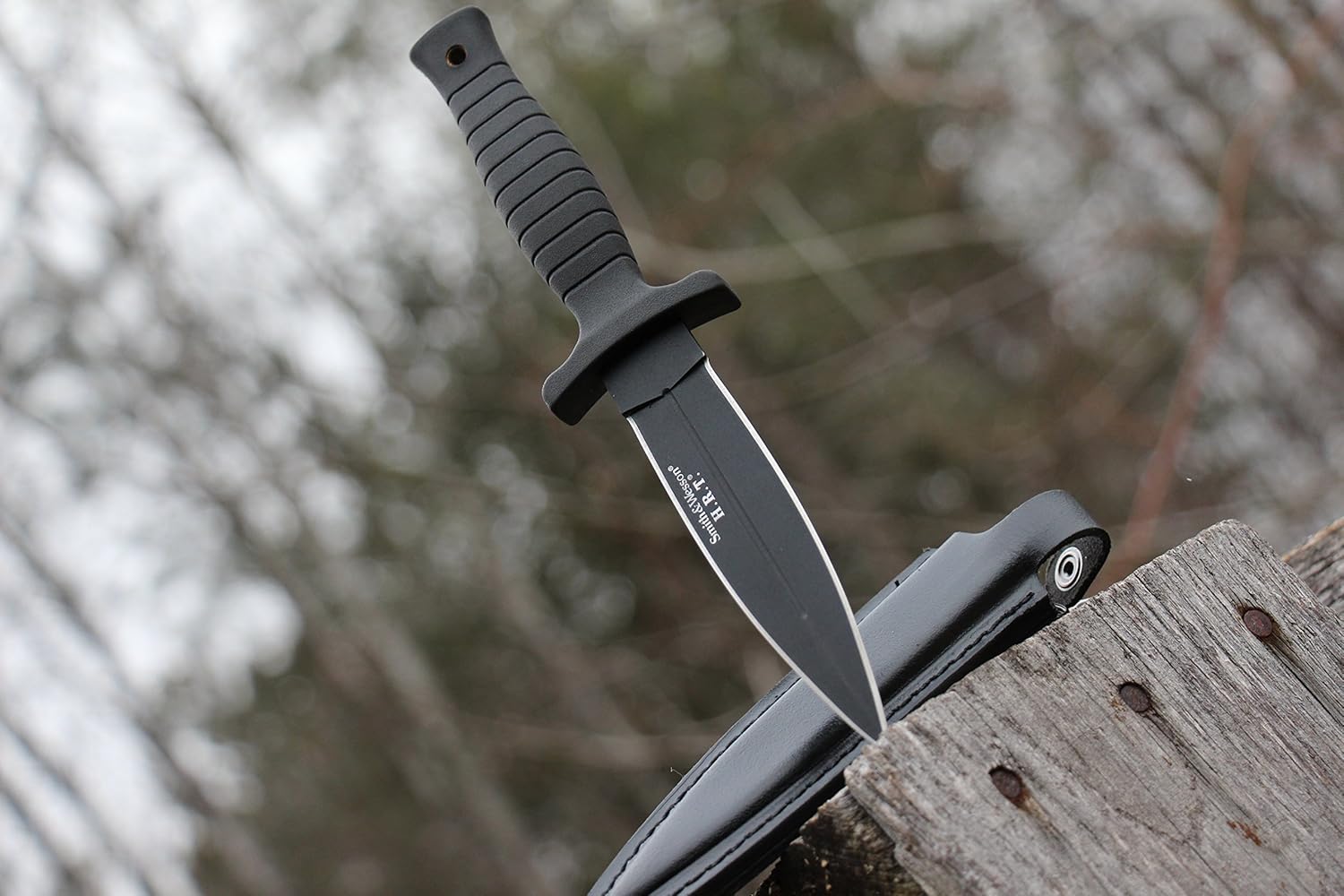 9" H.R.T Double Edged Boot Knife with High Carbon Stainless Steel Blade