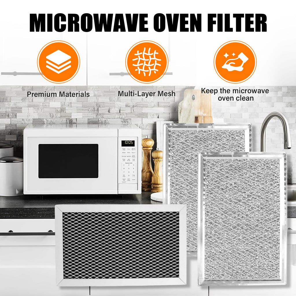 3Pcs Microwave Filter Set Compatible with Microwave JVM6175EK6ES