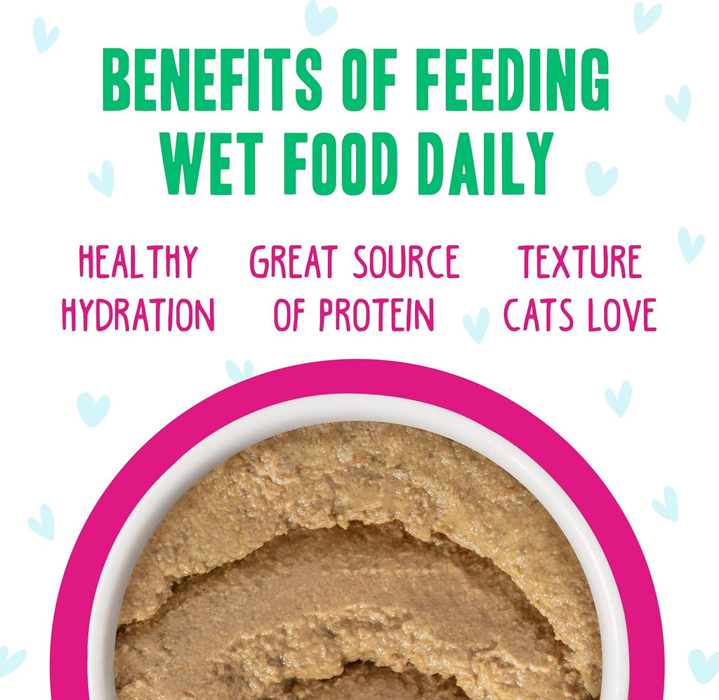 B.F.F. Play - Best Feline Friend Paté Lovers, Aw Yeah!, Play Paté Buffet Variety Pack, 2.8oz Can (Pack of 18)