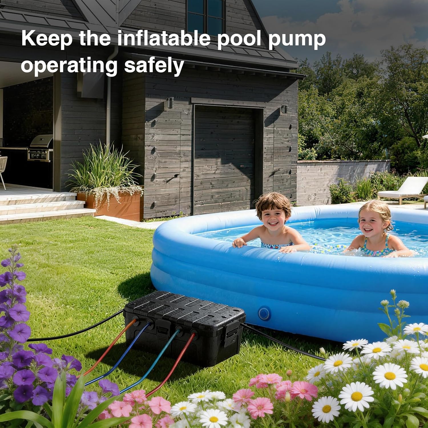 Large Outdoor Electrical Box (12.5 x 8.5 x 5 inch), IP54 Waterproof Extension Cord Cover Weatherproof, Protect
