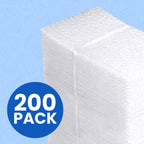 7x8.5" Clear Self-Sealing Bubble Out Bag Pouches, 200 Pack