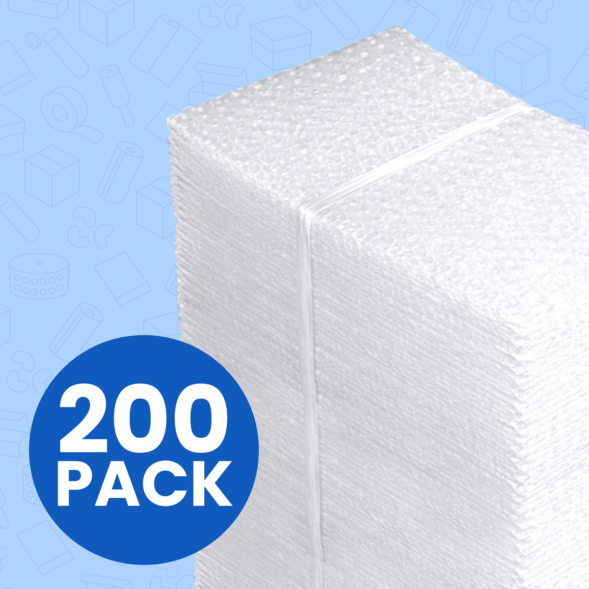 7x8.5" Clear Self-Sealing Bubble Out Bag Pouches, 200 Pack