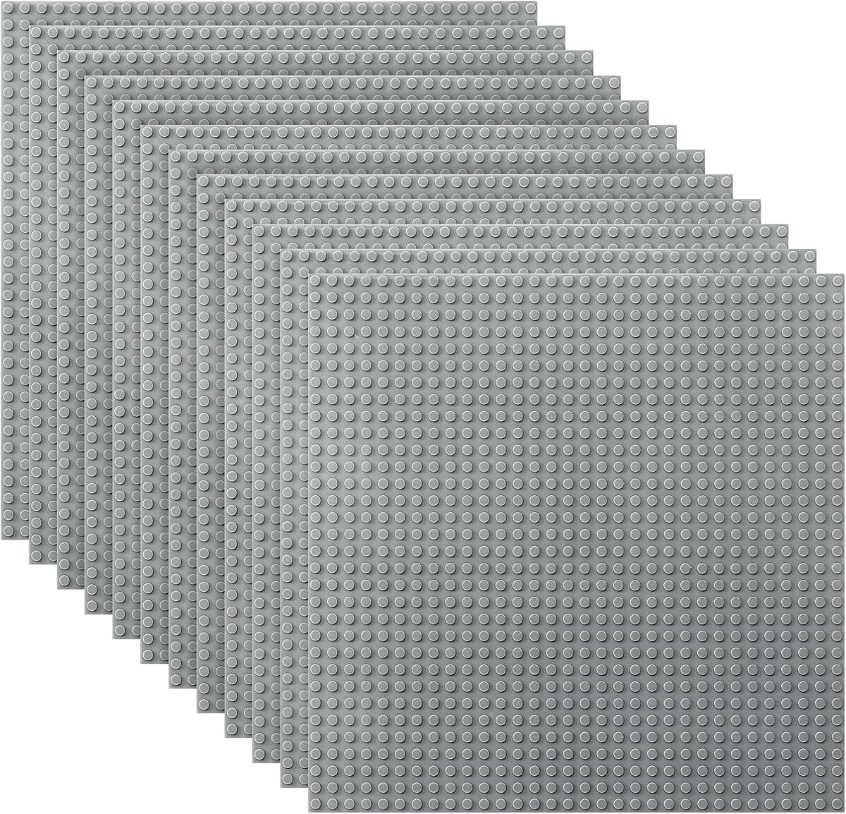 Classic Baseplates Building Base Plates for Building Bricks 100% Compatible with Major Brands-Baseplates 10" x 10"
