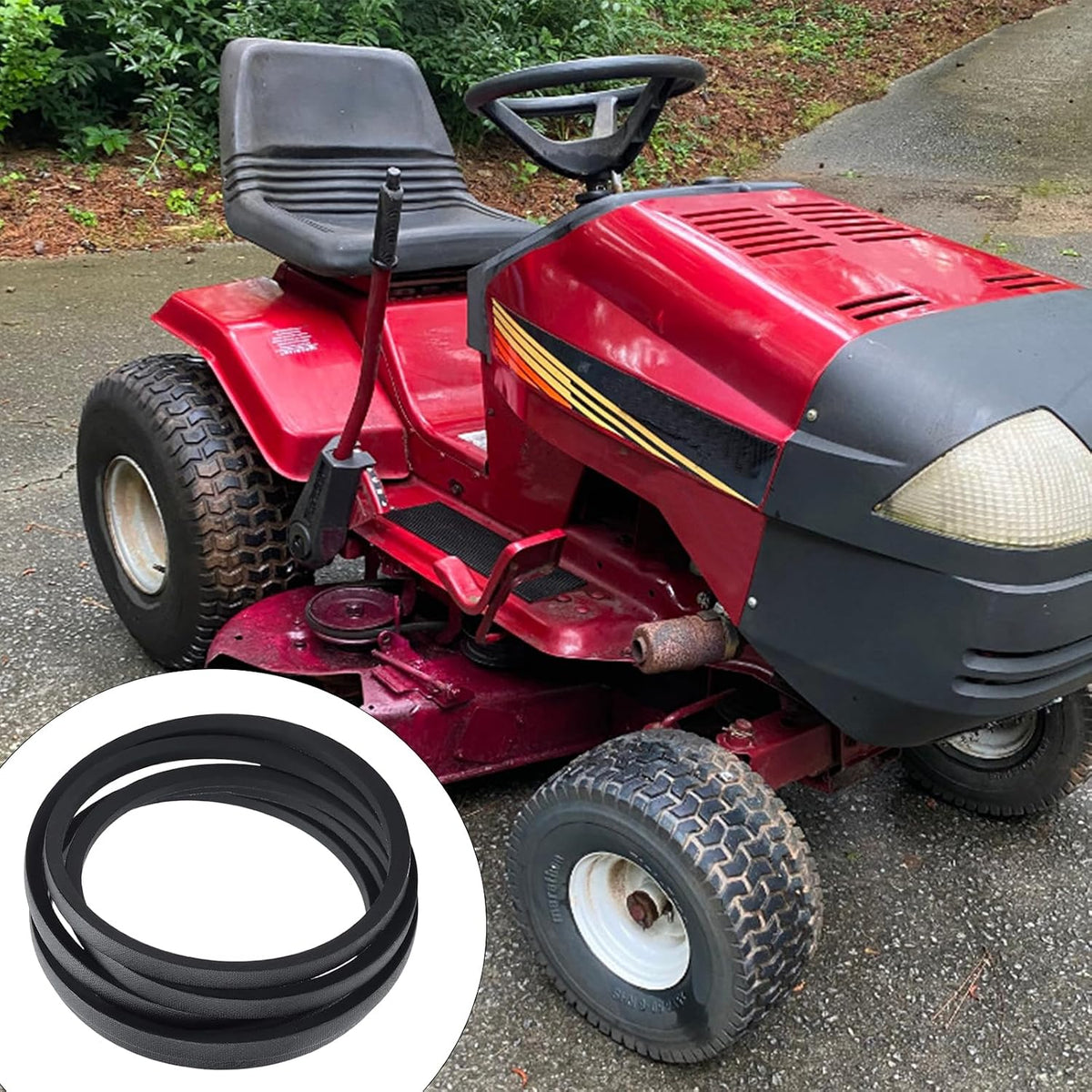 037X88MA Replacement Lawn Mower Deck Belt for Murray 037X96MA 37X88MA 37X88 37X96 37X96MA 710213 V Belt 1/2" x 89"
