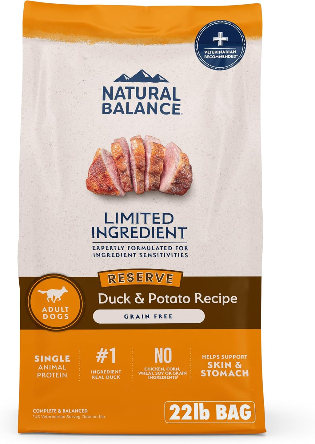Limited Ingredient, Dog Food, Reserve Duck & Potato, 22 lb