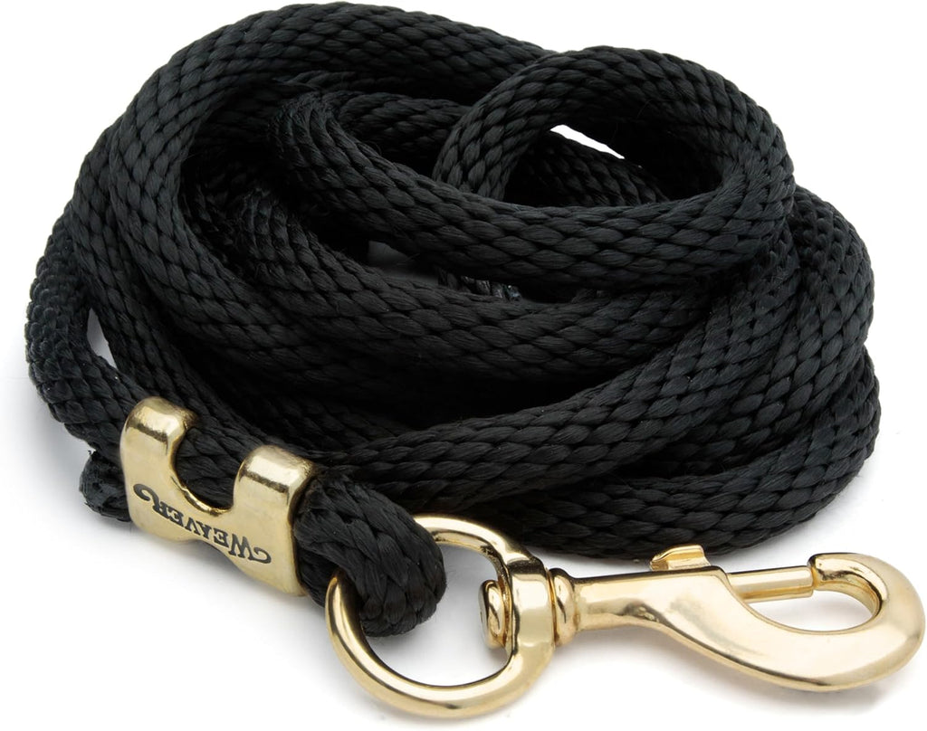 Poly Horse Lead Rope, 5/8 in x 10 ft, Brass 225 Snap