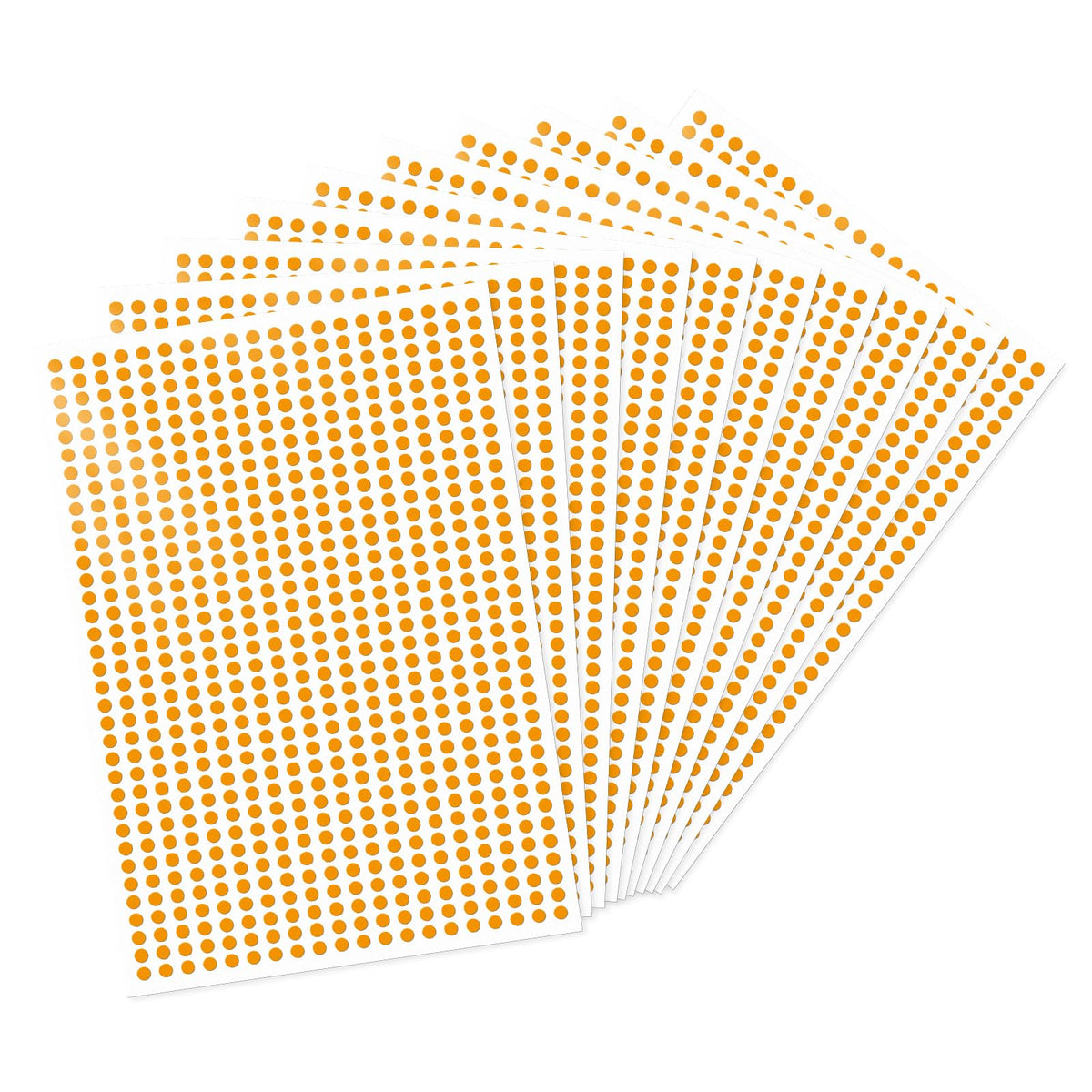 7000 Pcs Dot Stickers 1/4 Inch Color Coding Labels, Orange