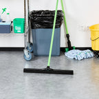 24 In Black Plastic Floor Squeegee, Foam Blade, 1 Ct
