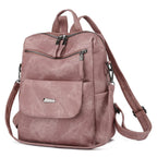 Backpack Purse for Women, PU Leather Ladies Backpack, Pink