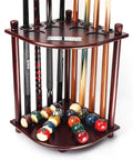 GSE Corner-Style Floor Stand Billiard Pool Cue Racks with Score Counters | Holds Pool Cue Sticks, Full Set of Balls