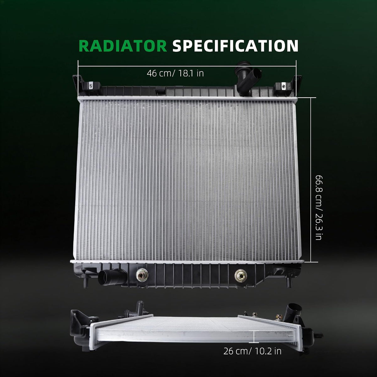 Coolant Radiator fits for Buick Rainier & Chevrolet Trailblazer & Saab 9-7x