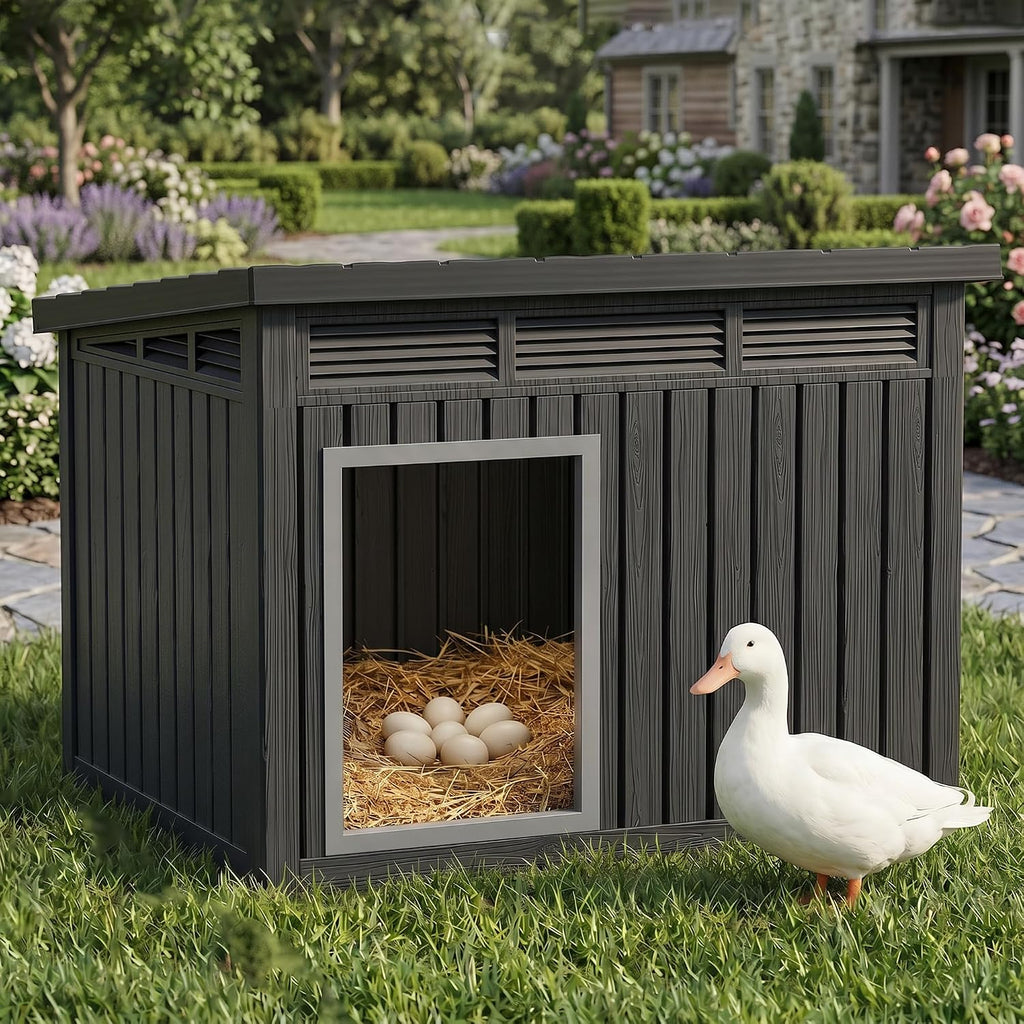 Outdoor Duck/Chicken House, Black