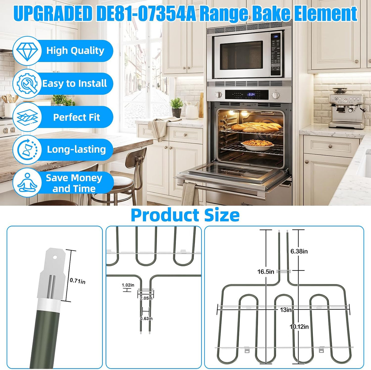 DE81-07354A Electric Broil Element For Samsung Dacor Oven Heating Element