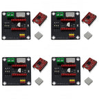 4 Sets for DRV8825/A4988 42 Stepper Motor Driver Expansion Board for 3D Printer Accessories with A4988 Stepper Motor Driver Module