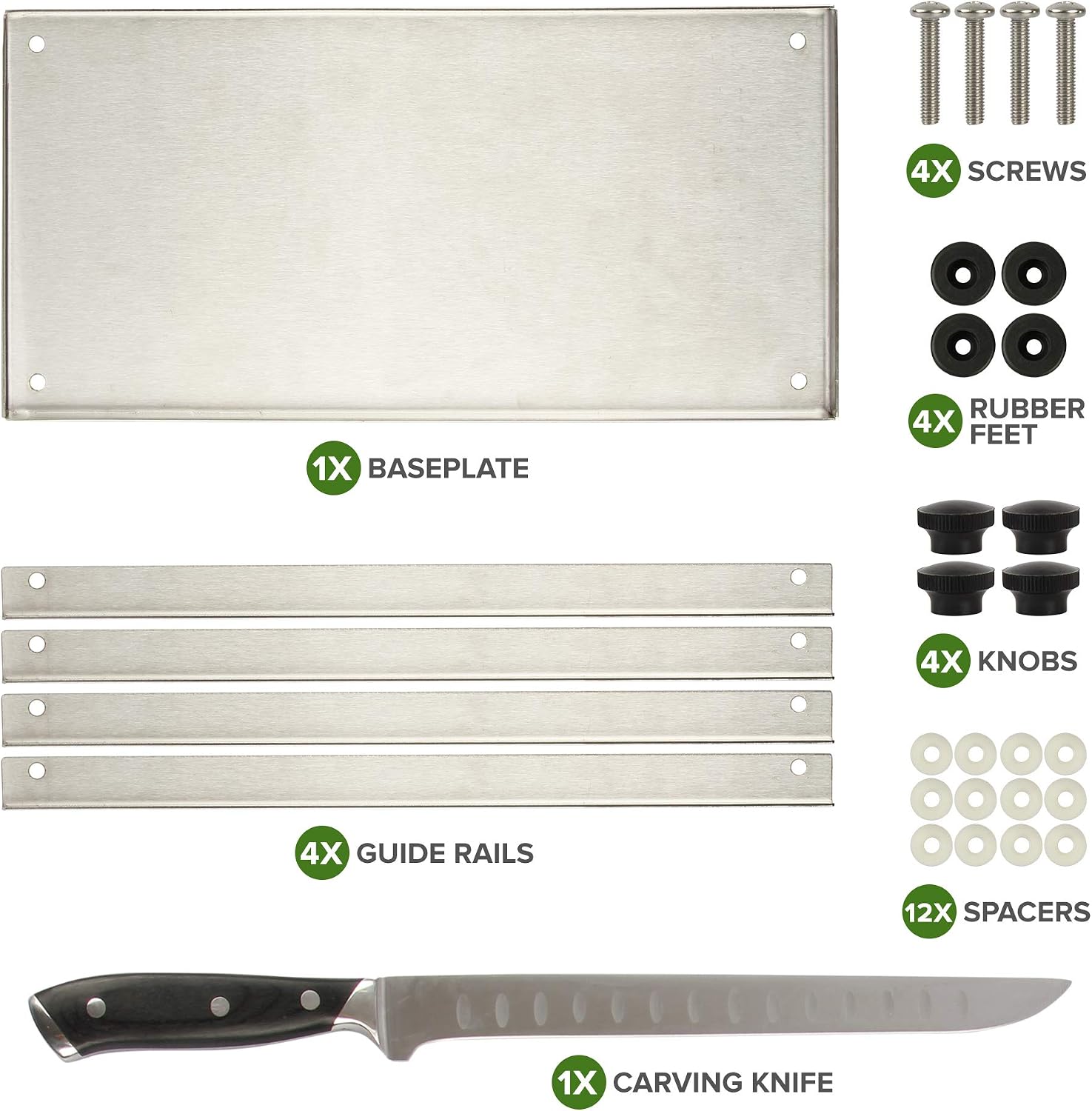 Jerky Maker Cutting Board With Professional Slicing and Carving Knife 8oz Pack of Seasoning and How to Book (1)