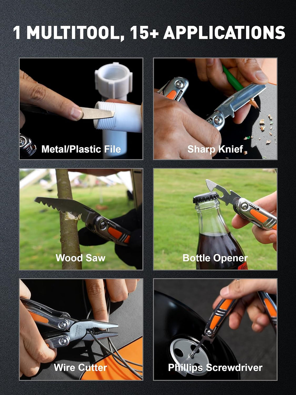 14-in-1 Multitool Pliers, Premium Gift Box Packaging, Ideal Gift for Dad | Small Pocket Knife Multitool, Mini Utility