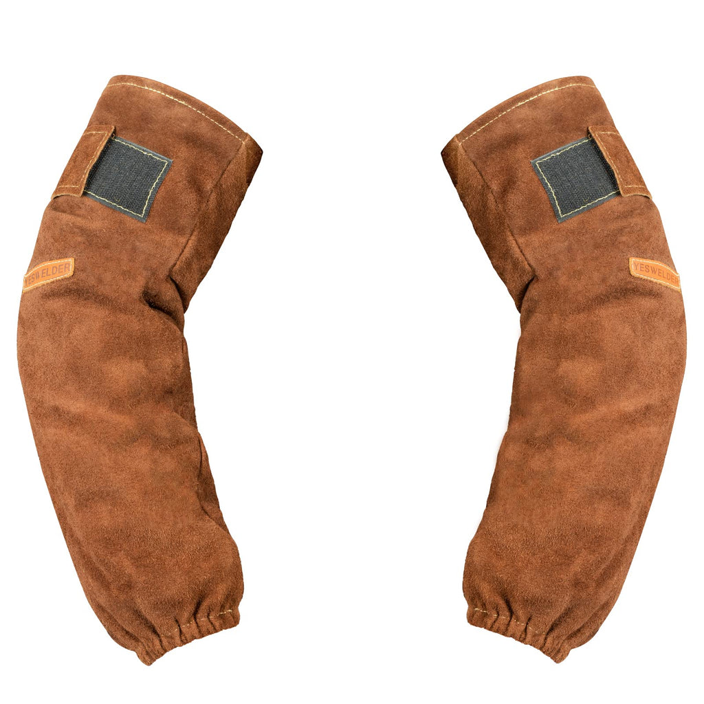 Leather Welding Sleeves Arm Protection Work Sleeves