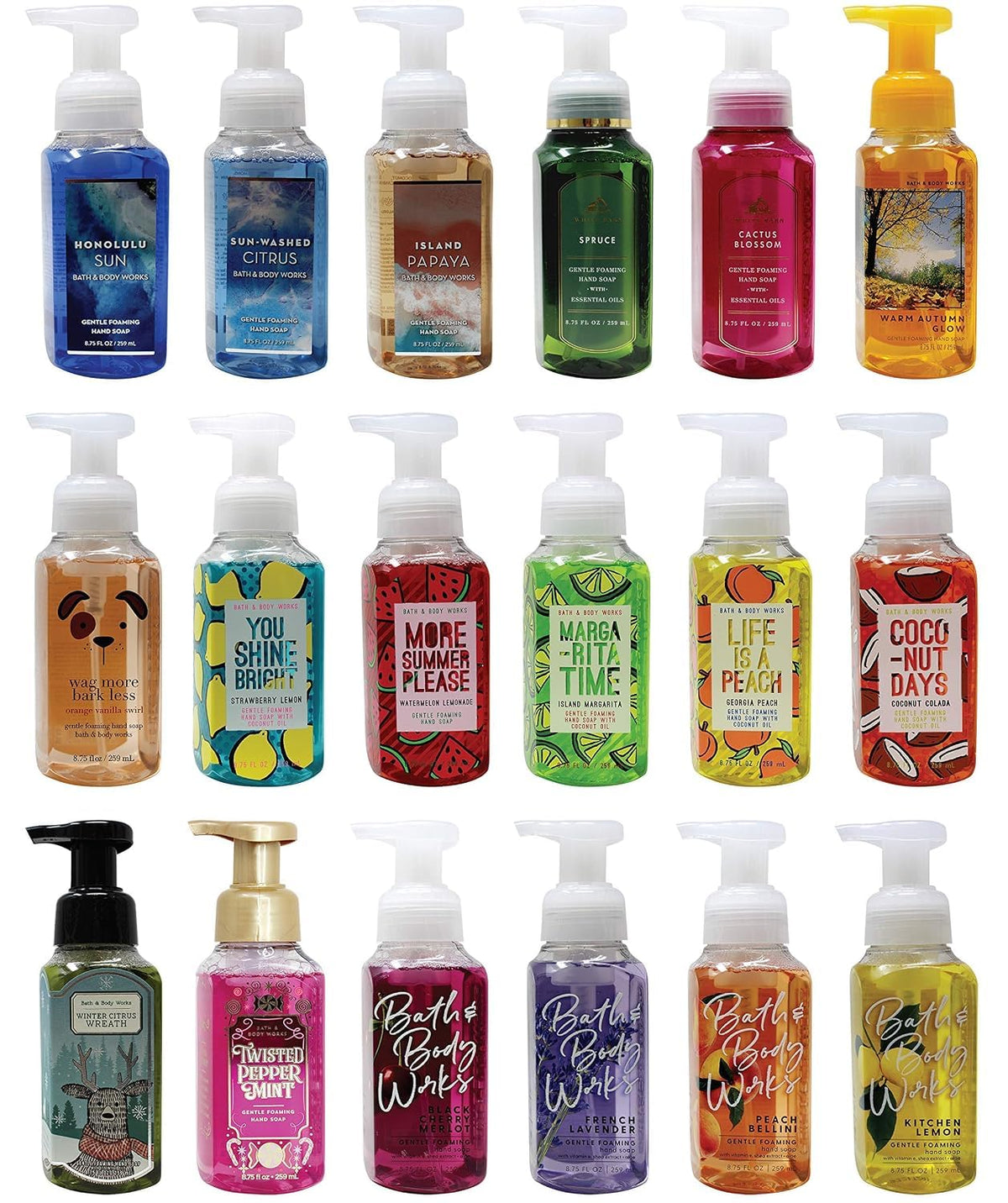 Assorted 5 Pack Gentle Foaming Hand Soap
