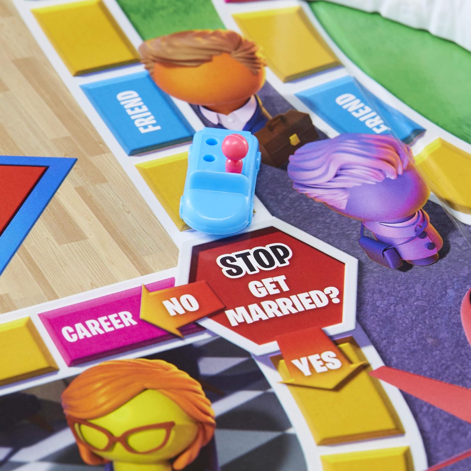 The Game of Life Board Game, Family Games for Kids Ages 8 and Up, Pegs Come in 6 Colors, Family Board Games for 2 to